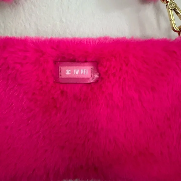 Faux Fur Pink Shoulder Bag - Picture 3 of 10